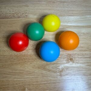 VTech Push n Pop Bulldozer Replacement Balls Set of 5 Multi-Colored Kidcore Toy